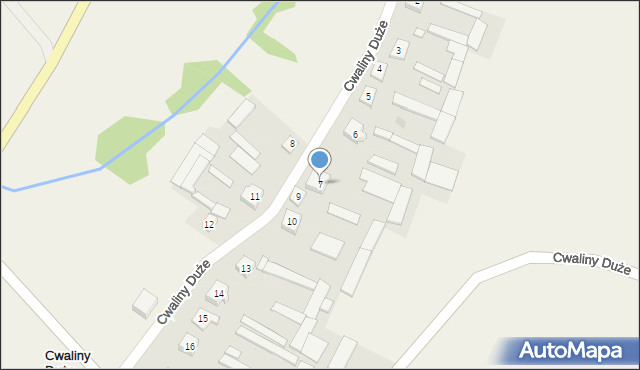 Cwaliny Duże, Cwaliny Duże, 7, mapa Cwaliny Duże