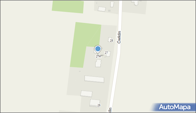 Ćwiklin, Ćwiklin, 27A, mapa Ćwiklin