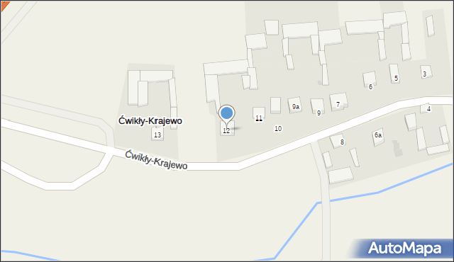 Ćwikły-Krajewo, Ćwikły-Krajewo, 12, mapa Ćwikły-Krajewo