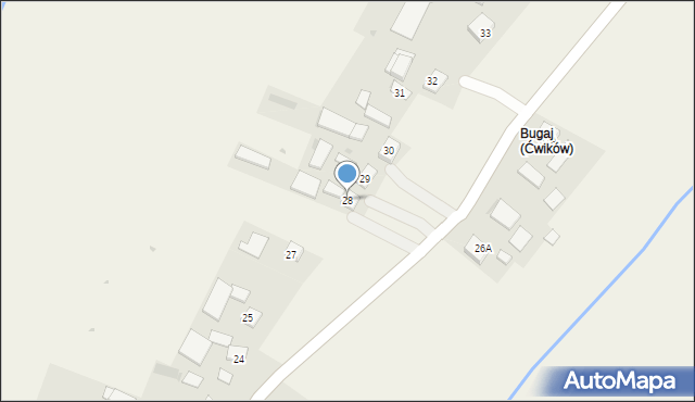 Ćwików, Ćwików, 28, mapa Ćwików