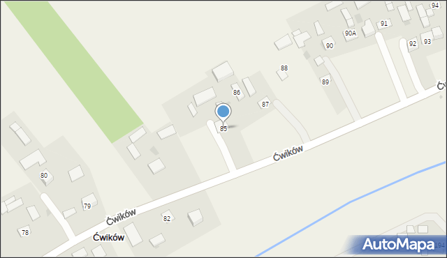 Ćwików, Ćwików, 85, mapa Ćwików