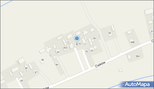 Ćwików, Ćwików, 91, mapa Ćwików