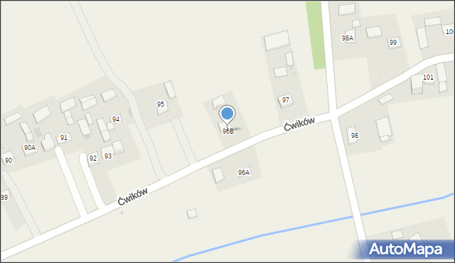 Ćwików, Ćwików, 96B, mapa Ćwików