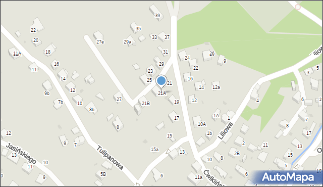 Jaworzno, Ćwiklińskiej Mieczysławy, 21A, mapa Jaworzno