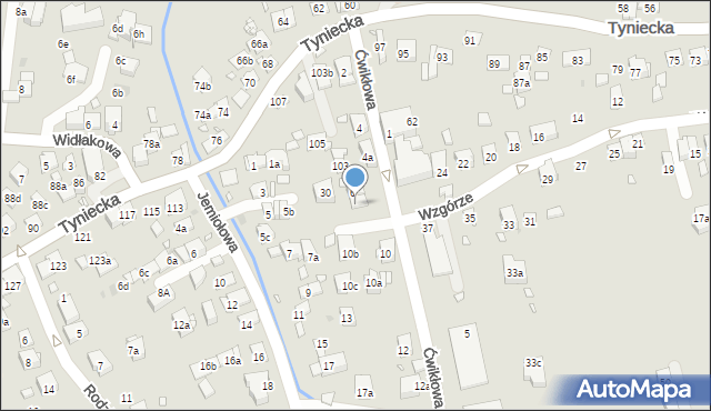 Kraków, Ćwikłowa, 8, mapa Krakowa