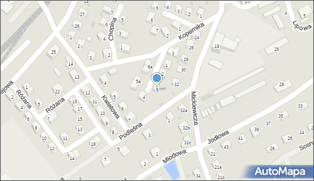 Nowogrodziec, Ćwiklińskiej Mieczysławy, 3, mapa Nowogrodziec