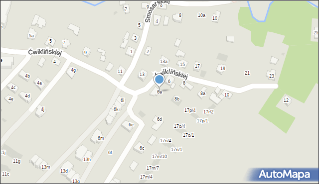 Rzeszów, Ćwiklińskiej Mieczysławy, 6a, mapa Rzeszów