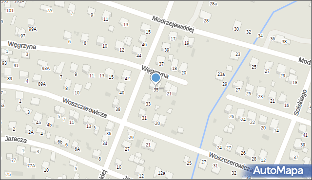 Tarnów, Ćwiklińskiej Mieczysławy, 35, mapa Tarnów