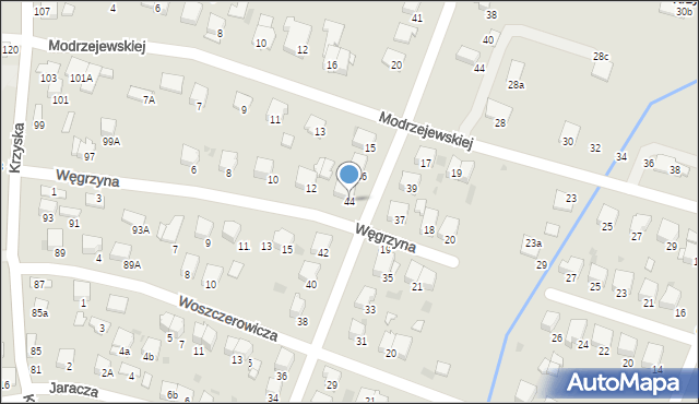 Tarnów, Ćwiklińskiej Mieczysławy, 44, mapa Tarnów