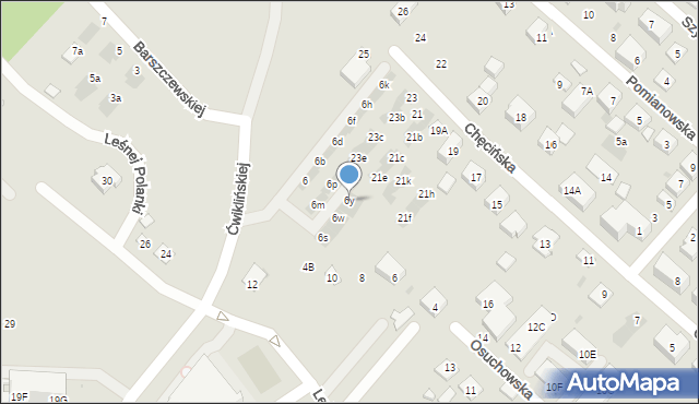 Warszawa, Ćwiklińskiej Mieczysławy, 6y, mapa Warszawy