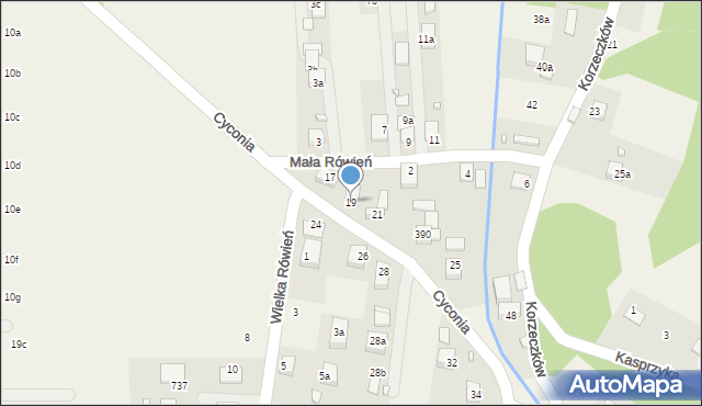 Barcice, Cyconia Mariana, 19, mapa Barcice