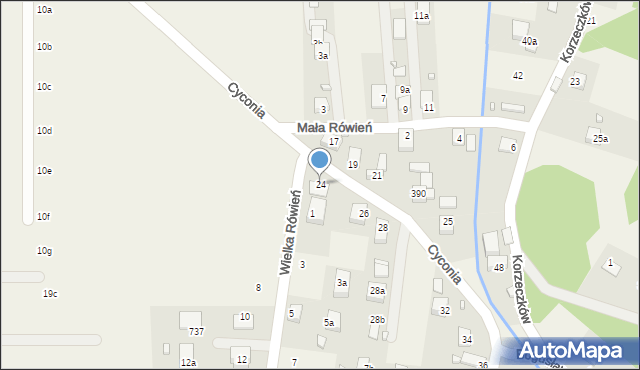 Barcice, Cyconia Mariana, 24, mapa Barcice