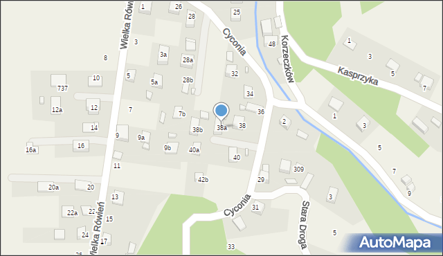 Barcice, Cyconia Mariana, 38a, mapa Barcice