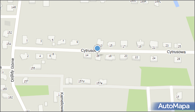 Białystok, Cytrusowa, 16, mapa Białegostoku