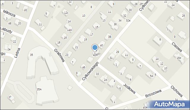 Bolszewo, Cylkowskiego Lucjana, 42A, mapa Bolszewo