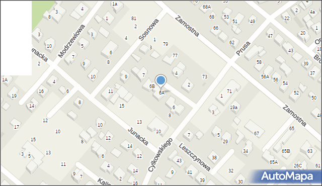 Bolszewo, Cylkowskiego Lucjana, 6A, mapa Bolszewo