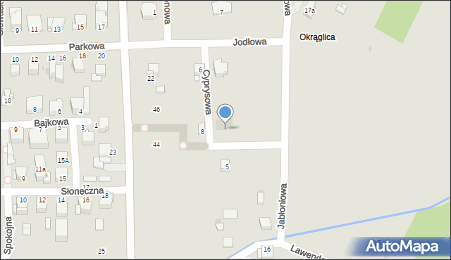 Busko-Zdrój, Cyprysowa, 6, mapa Busko-Zdrój