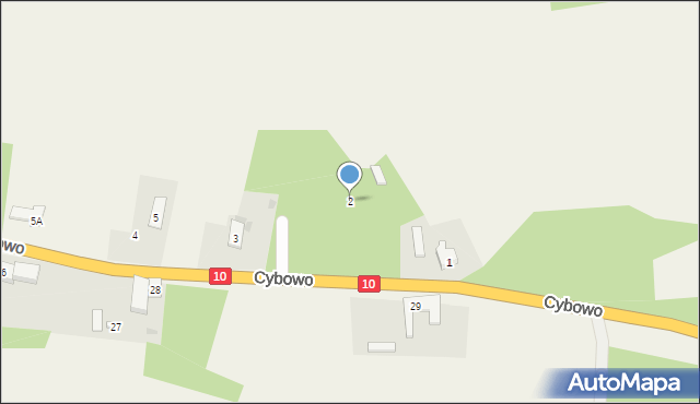 Cybowo, Cybowo, 2, mapa Cybowo