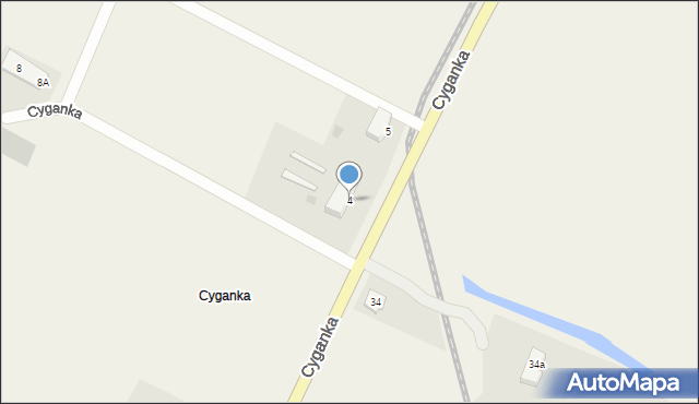 Cyganka, Cyganka, 4, mapa Cyganka
