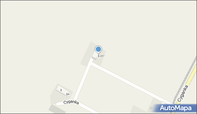 Cyganka, Cyganka, 7, mapa Cyganka
