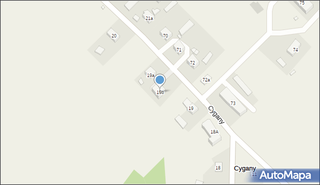 Cygany, Cygany, 19b, mapa Cygany
