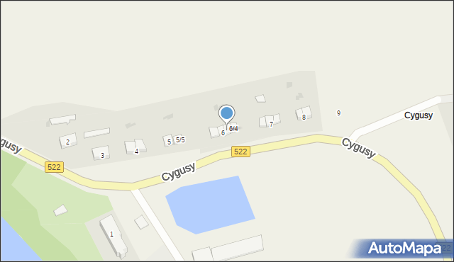 Cygusy, Cygusy, 6/3, mapa Cygusy