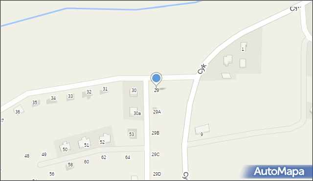 Cyk, Cyk, 29, mapa Cyk