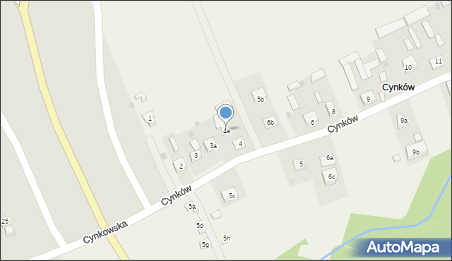 Cynków, Cynków, 4a, mapa Cynków