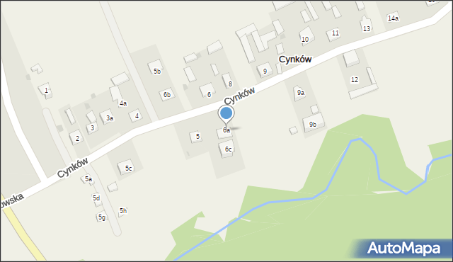 Cynków, Cynków, 6a, mapa Cynków