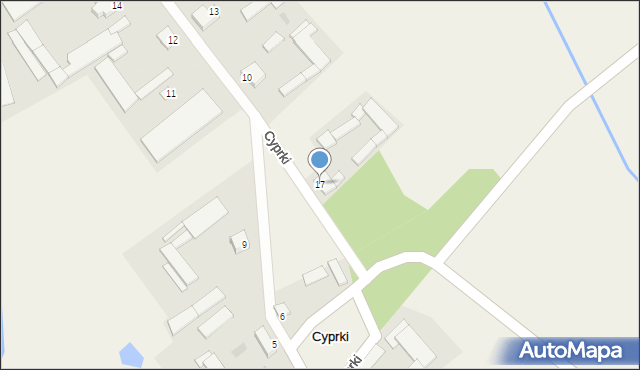 Cyprki, Cyprki, 17, mapa Cyprki