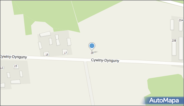 Cywiny-Dynguny, Cywiny-Dynguny, 19, mapa Cywiny-Dynguny