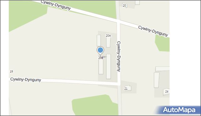 Cywiny-Dynguny, Cywiny-Dynguny, 20B, mapa Cywiny-Dynguny