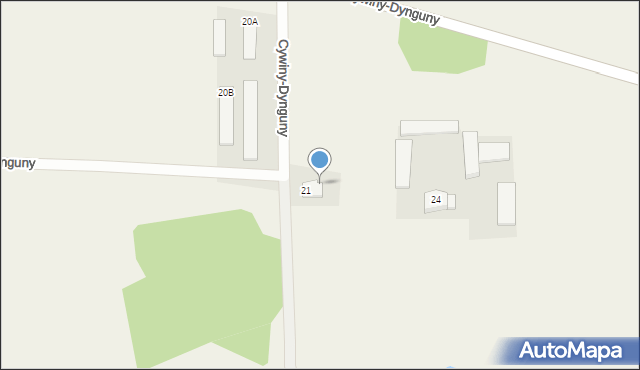 Cywiny-Dynguny, Cywiny-Dynguny, 21/2, mapa Cywiny-Dynguny