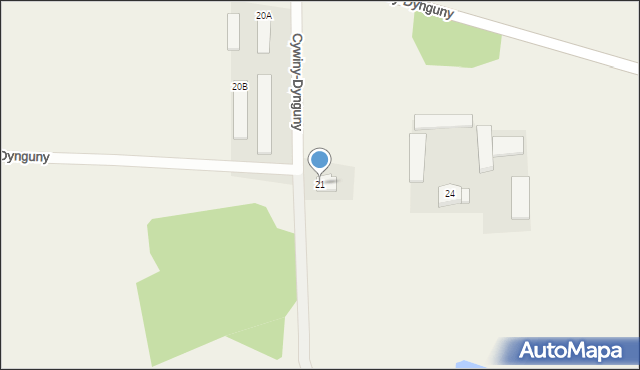 Cywiny-Dynguny, Cywiny-Dynguny, 21, mapa Cywiny-Dynguny