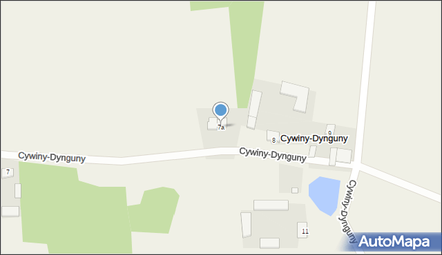 Cywiny-Dynguny, Cywiny-Dynguny, 7a, mapa Cywiny-Dynguny