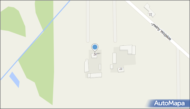 Cywiny Wojskie, Cywiny Wojskie, 24, mapa Cywiny Wojskie