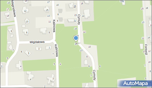 Czarny Las, Cymuty S., 15, mapa Czarny Las