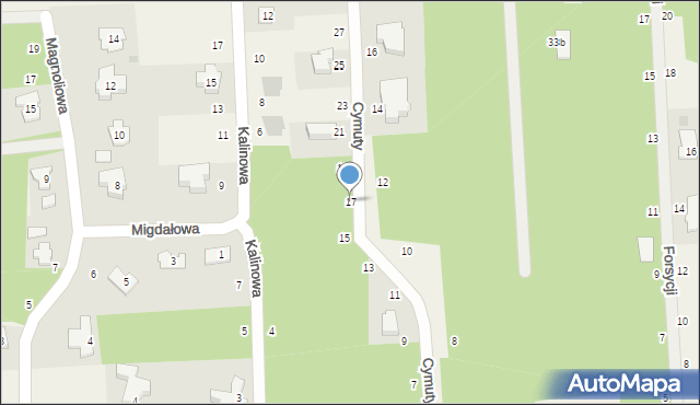 Czarny Las, Cymuty S., 17, mapa Czarny Las