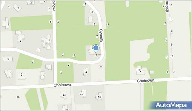 Czarny Las, Cymuty S., 5, mapa Czarny Las