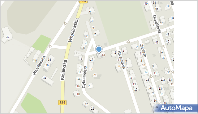 Dzierżoniów, Cybulskiego Zbyszka, 15, mapa Dzierżoniów