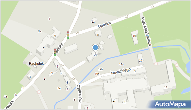 Gdańsk, Cystersów, 21, mapa Gdańska