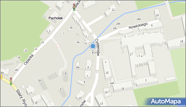 Gdańsk, Cystersów, 5, mapa Gdańska