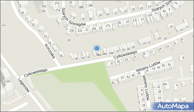 Gdynia, Cylkowskiego Lucjana, 40, mapa Gdyni