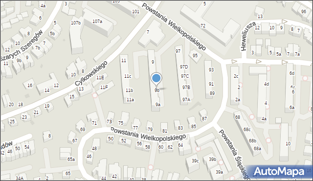 Gdynia, Cylkowskiego Lucjana, 9b, mapa Gdyni