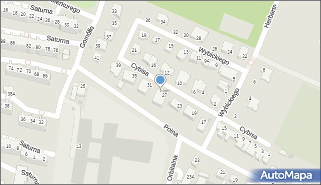 Głogów, Cybisa Jana, 29, mapa Głogów