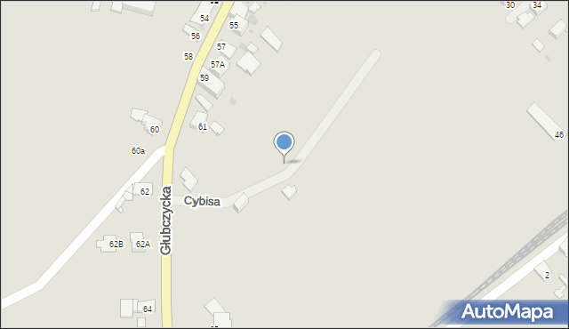 Głogówek, Cybisa Jana, 10, mapa Głogówek