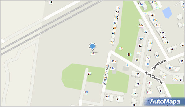 Grodzisk Mazowiecki, Cyraneczki, 14, mapa Grodzisk Mazowiecki