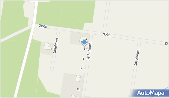 Henrykowo, Cyrkoniowa, 4, mapa Henrykowo