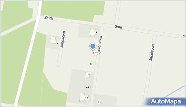 Henrykowo, Cyrkoniowa, 6, mapa Henrykowo