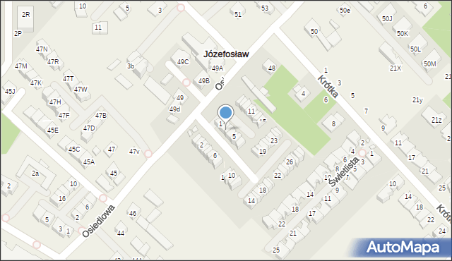 Józefosław, Cynamonowa, 3/1, mapa Józefosław